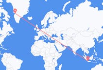 Flyg från Jakarta, Indonesien till Ilulissat, Grönland