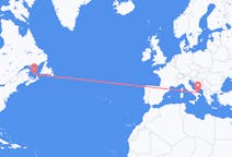 Flüge von Les Iles-de-la-Madeleine, Québec, Kanada nach Bari, Italien