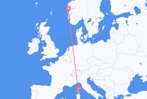 Flyg från Figari, Frankrike till Bergen, Norge