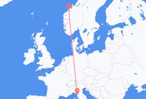 Fly fra Molde til Pisa