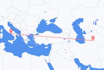 Flyrejser fra Asjkhabad til Napoli
