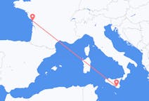 Flyg från La Rochelle, Frankrike till Comiso, Italien