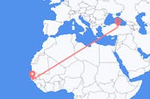Flyrejser fra Bissau, Guinea-Bissau til Tokat, Tyrkiet