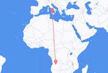 Flights from Kuito, Angola to Palermo, Italy