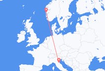 Flyreiser fra Bergen, Norge til Forli, Italia