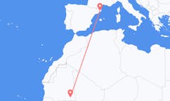Flyg från Nema, Mauretanien till Girona, Spanien