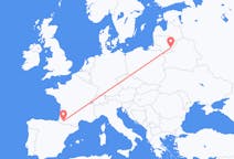 Vols depuis la ville de Vilnius vers la ville de Pau (Pyrénées-Atlantiques)