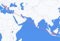 Vluchten van Semarang, Indonesië naar Preveza, Griekenland