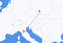 Flyg från Ostrava, Tjeckien till Florens, Italien