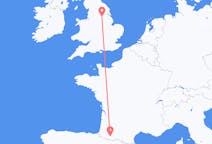 Flights from Doncaster, England to Lourdes, France