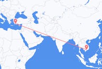 出发地 越南出发地 胡志明市目的地 土耳其达拉曼的航班