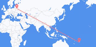Flights from Fiji to Belarus