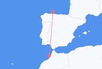Flyg från Rabat till Asturien