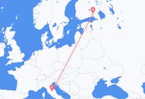 Flights from Perugia, Italy to Lappeenranta, Finland