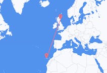 Flyg från Teneriffa, Spanien till Aberdeen, Skottland