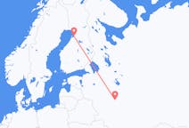 Voli from Mosca, Russia to Oulu, Finlandia