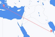 Flights from Hofuf, Saudi Arabia to Santorini, Greece