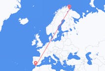 Flyg från Tanger, Marocko till Kirkenes, Norge