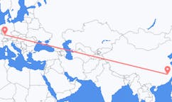 Flyg från Shangrao, Kina till Karlsruhe, Tyskland