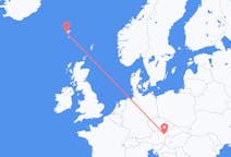 Flyreiser fra Sørvágur, Færøyene til Vienna, Østerrike
