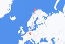 Vols de Nuremberg, Allemagne à Tromso, Norvège