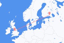 Flyg från Villmanstrand, Finland till Manchester, England