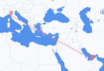Flyreiser fra Abu Dhabi, til Pisa