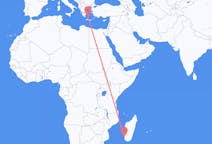 Flyreiser fra Toliara, Madagaskar til Milos, Hellas