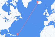 Flights from Saint Barthélemy, St. Barthélemy to Reykjavik, Iceland