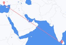 Voli da Colombo, Sri Lanka a Adalia, Turchia
