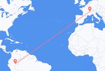 秘鲁出发地 伊基托斯飞往秘鲁目的地 日內瓦的航班