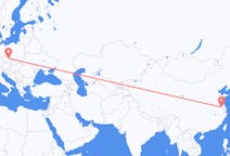 Flyg från Yangzhou till Pardubice