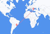 Flyrejser fra Florianópolis, Brasilien til Mytilini, Grækenland