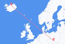 Flights from Akureyri, Iceland to Ostrava, Czechia