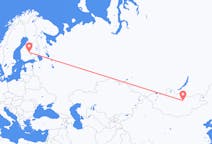 Flyrejser fra Ulan Bator til Jyväskylä