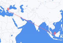 Flyreiser fra Pontianak, til Mytilene