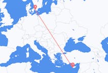 Vluchten van Paphos, Cyprus naar Malmö, Zweden