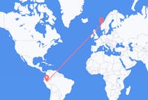 Flyreiser fra Tarapoto, Peru til Ålesund, Norge