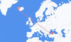 Flüge von Ankara, die Türkei nach Reykjavík, Island