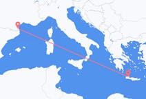 Flights from Chania, Greece to Perpignan, France