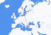 Flights from Sveg, Sweden to Dalaman, Turkey