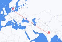 出发地 印度出发地 博帕尔目的地 丹麦哥本哈根的航班