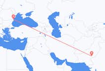 Fly fra byen Rahim Yar Khan til byen Constanța