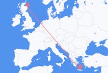 Flights from Heraklion in Greece to Aberdeen in Scotland