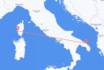 Flyreiser fra Ajaccio, Frankrike til Brindisi, Italia