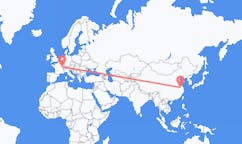 Flyreiser fra Nanjing, Kina til Dole, Frankrike