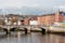photo of view of Cork, Ireland. The north channel River Lee and St Patrick's Bridge, Cork, Irland.
