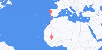 Flyg från Mali till Portugal