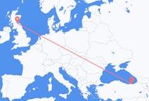 Loty z Edynburg, Szkocja z Trabzon, Turcja