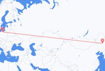 Flyrejser fra Daqing, Kina til Gdańsk, Polen